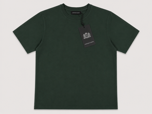 T-Shirt Giordano Orsini in Cotone Premium Verde Bosco