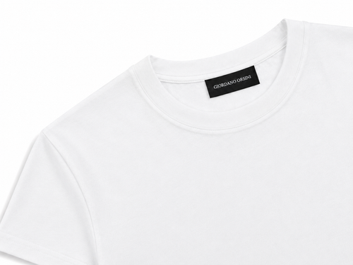 T-Shirt Uomo Giordano Orsini in Cotone Premium – Bianca